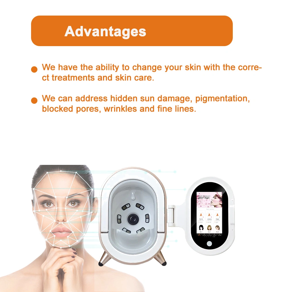 Mirror Scanner Facial Skin Analyzer Face Visia 7 Analysis Machine