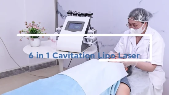 Оптовая продажа косметического оборудования 6 в 1 40K ультразвуковая кавитационная лазерная липосакция для похудения тела для похудения